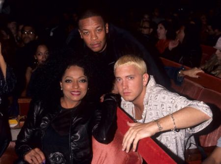 Dr. Dre with Diana Ross and Eminem